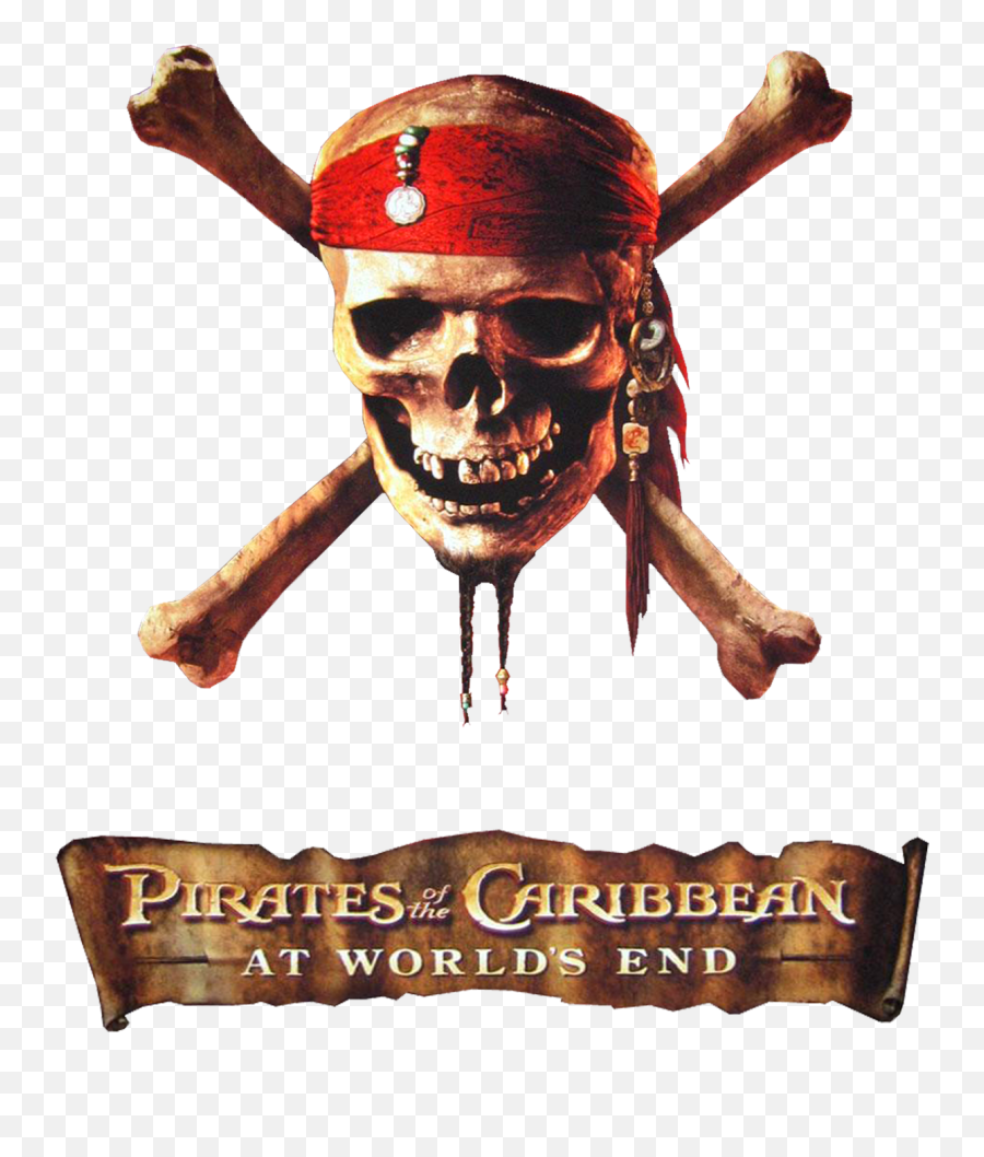 Skull And Crossbones Png Transparent - Pirates Of The Transparent Pirates Of The Caribbean Logo Emoji,Crossbones Png