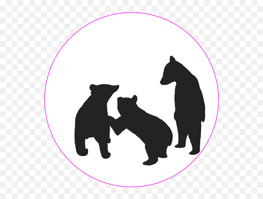 American Black Bear Dog Chicago Cubs Asian Black Bear - Bear Bear Cubs Silhouette Png Emoji,Cubs Bear Logo