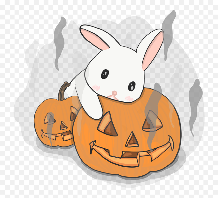 Bunny Illustrations U2014 Stephanie Chen Emoji,Pumpkin Carving Clipart