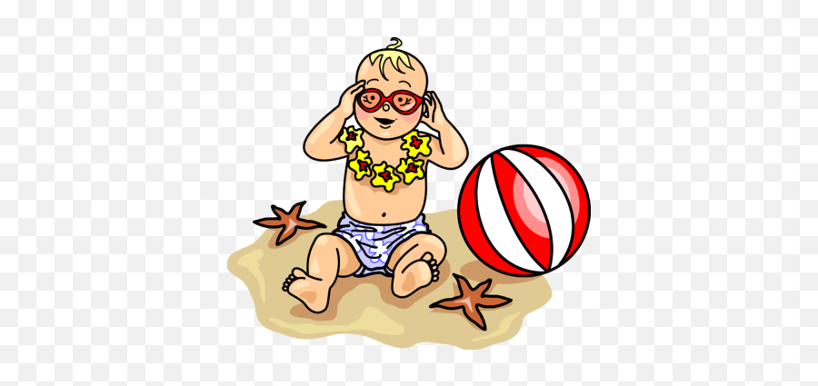 Beach Baby - Beach Baby Clipart Emoji,Beach Clipart