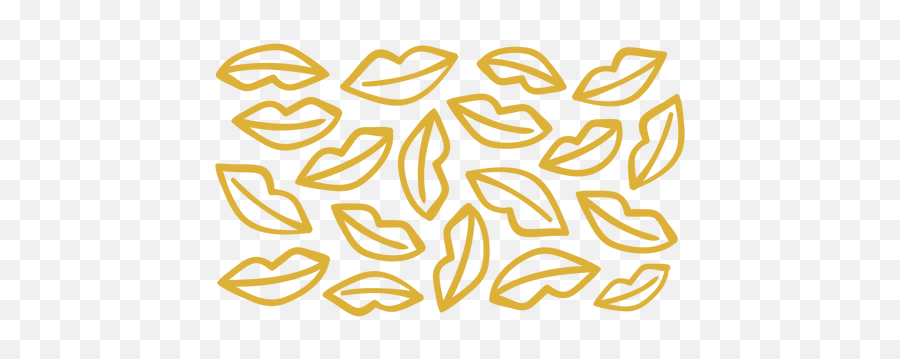 Patrón De Labios Dorados Emoji,Labios Png