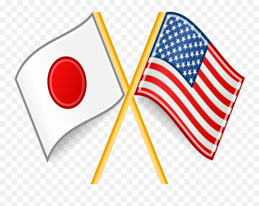 Japan And U - Japan And Us Flag Png Emoji,Usa Flag Png