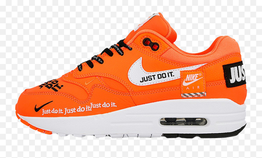Nike Air Max 1 Just Do It Pack Orange Womens 800 - Nike Emoji,Just Do It Png