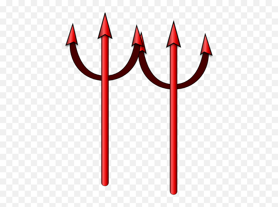 Download Satan Clipart - Devil Pitchfork Clipart Png Image Emoji,Satan Clipart