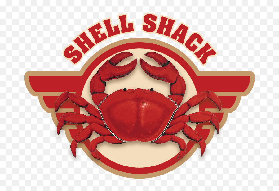 Seafood Clipart Crab Shell - Red Crab Full Size Png Shell Shack Logo Emoji,Shell Clipart