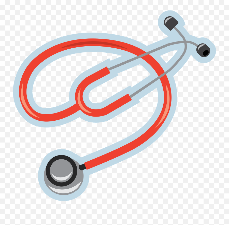 Stethoscope Clipart - Black And White Emoji,Stethoscope Clipart