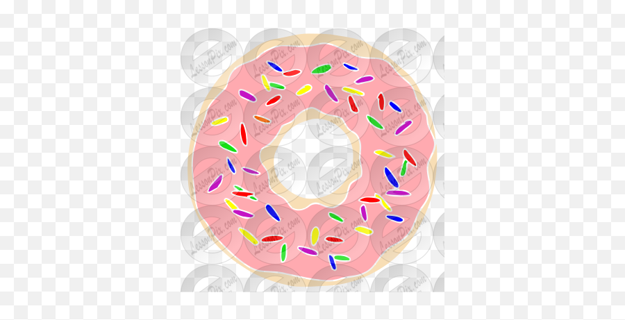 Donut Stencil For Classroom Therapy Use - Great Donut Clipart Emoji,Donut Clipart Png