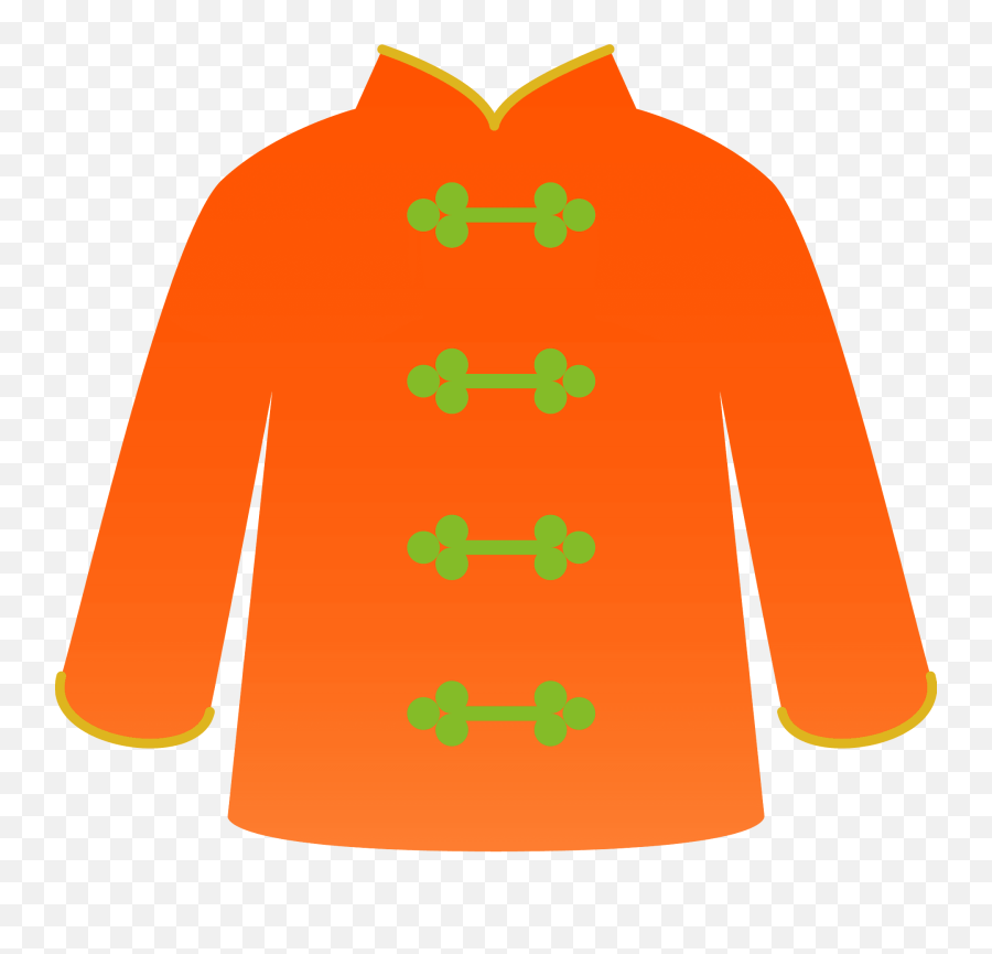 Tangzhuang Chinese Suit Clipart - Long Sleeve Emoji,Suit Clipart
