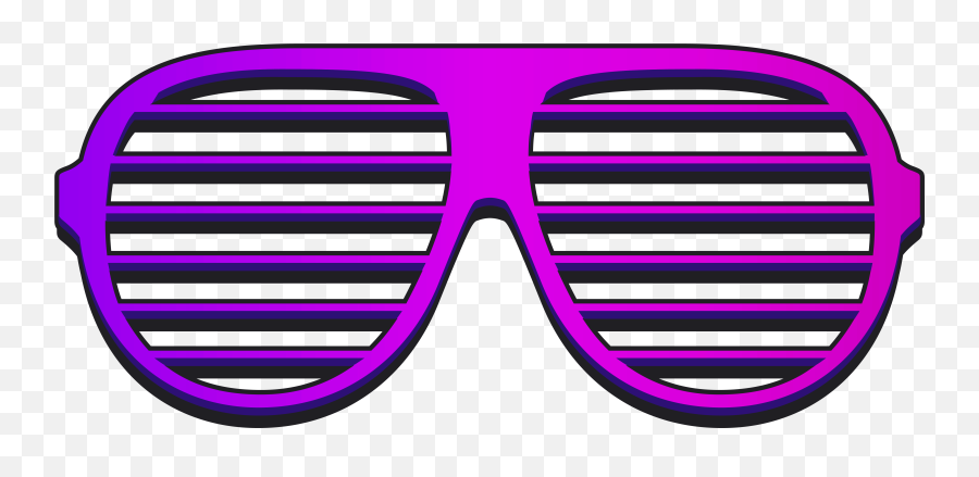 Glass Clipart Sunglass Glass Sunglass - Shutter Shades Png Emoji,Pixel Sunglasses Png
