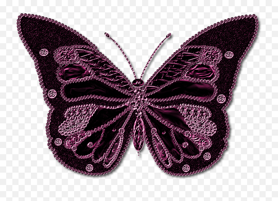 Butterfly Clipart Png Black And White - Clipart Butterfly Neon Butterfly Transparent Background Emoji,Butterfly Clipart