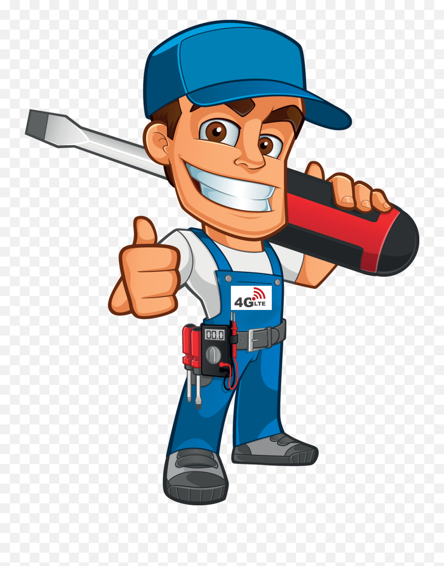 Handyman Clipart Repair Man Picture - Repairman Clipart Emoji,Handyman Clipart