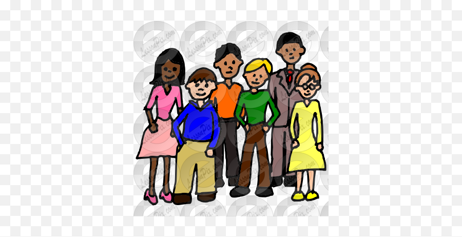 People Picture For Classroom Therapy Use - Great People Social Group Emoji,People Clipart
