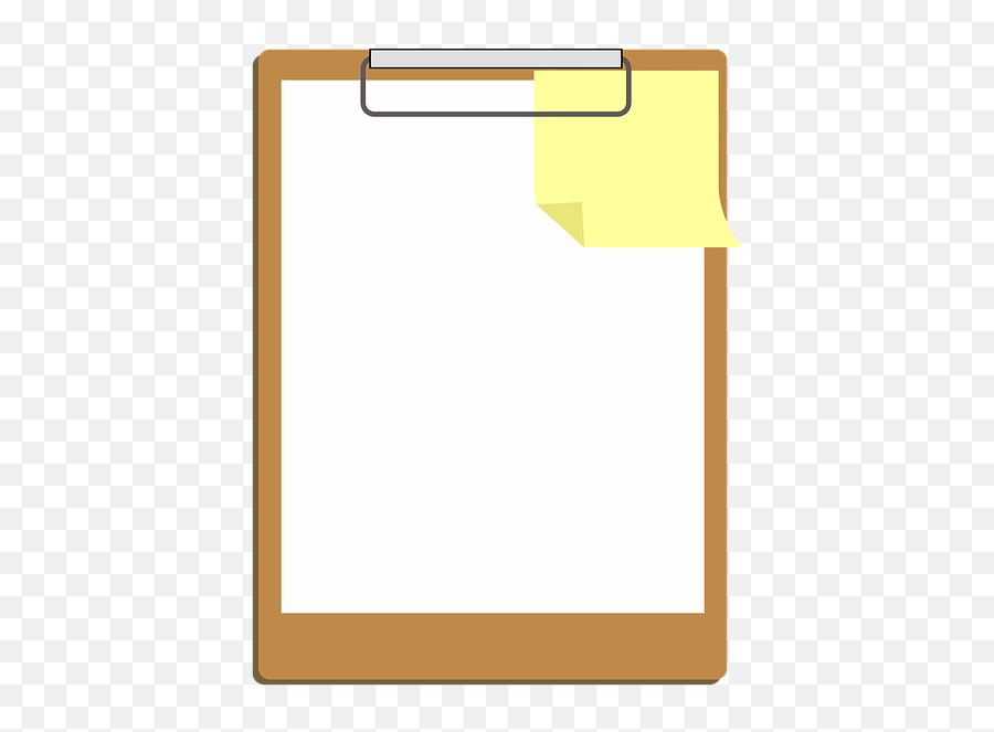 Note Clipart Piece Paper Picture 1746342 Note Clipart - Clipboard Clipart Png Emoji,Piece Of Paper Png