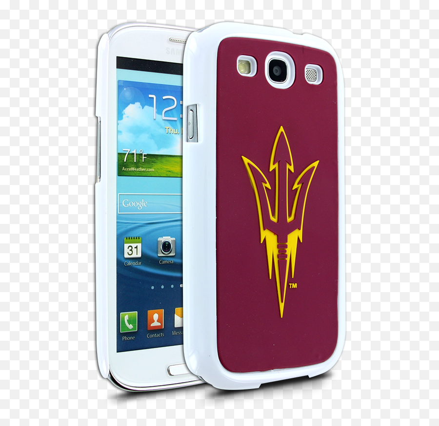 Ncaa Arizona State Hard Case With Logo For Samsung Galaxy S - Arizona State Emoji,Asu Logo