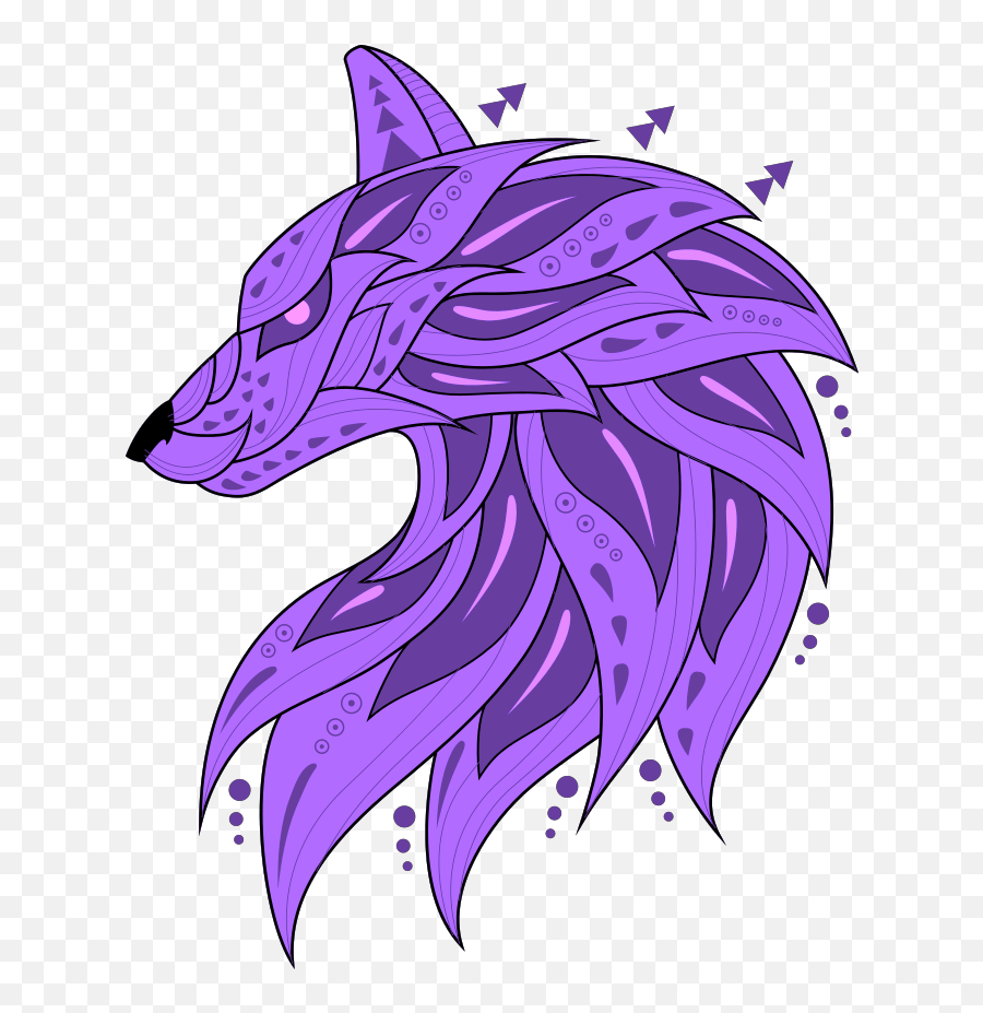 Purple Wolf Png Logo - Logo Wolf Green Png Emoji,Wolf Png