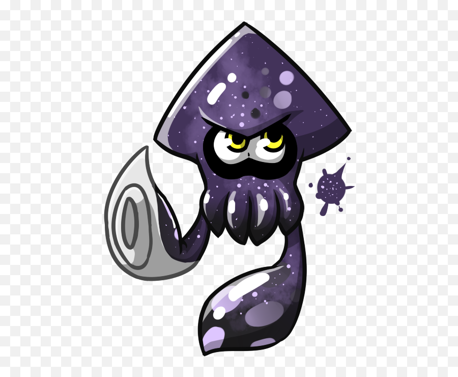 Purple Galaxy Png - Inkling Squid Inkling Splatoon 2 Emoji,Galaxy Png