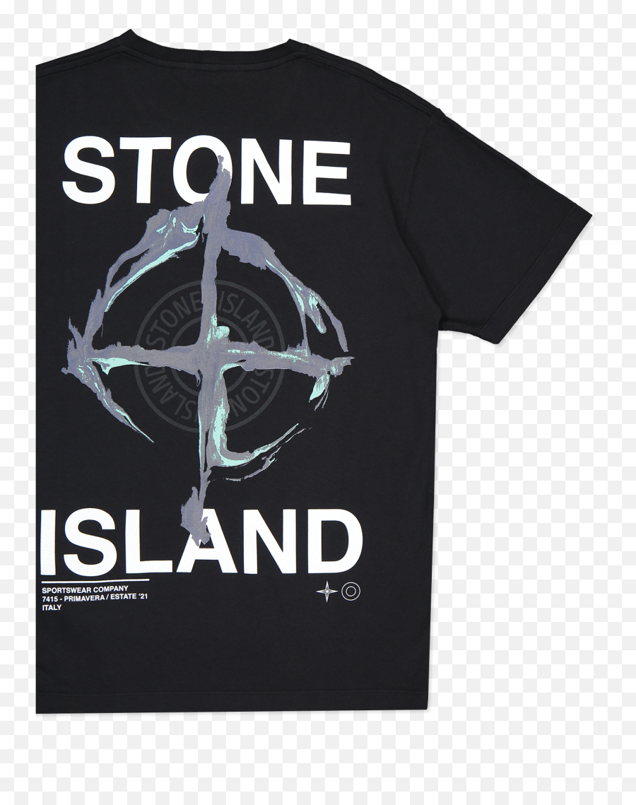 Stone Island Mens Short Sleeve T - Short Sleeve Emoji,Stone Island Logo