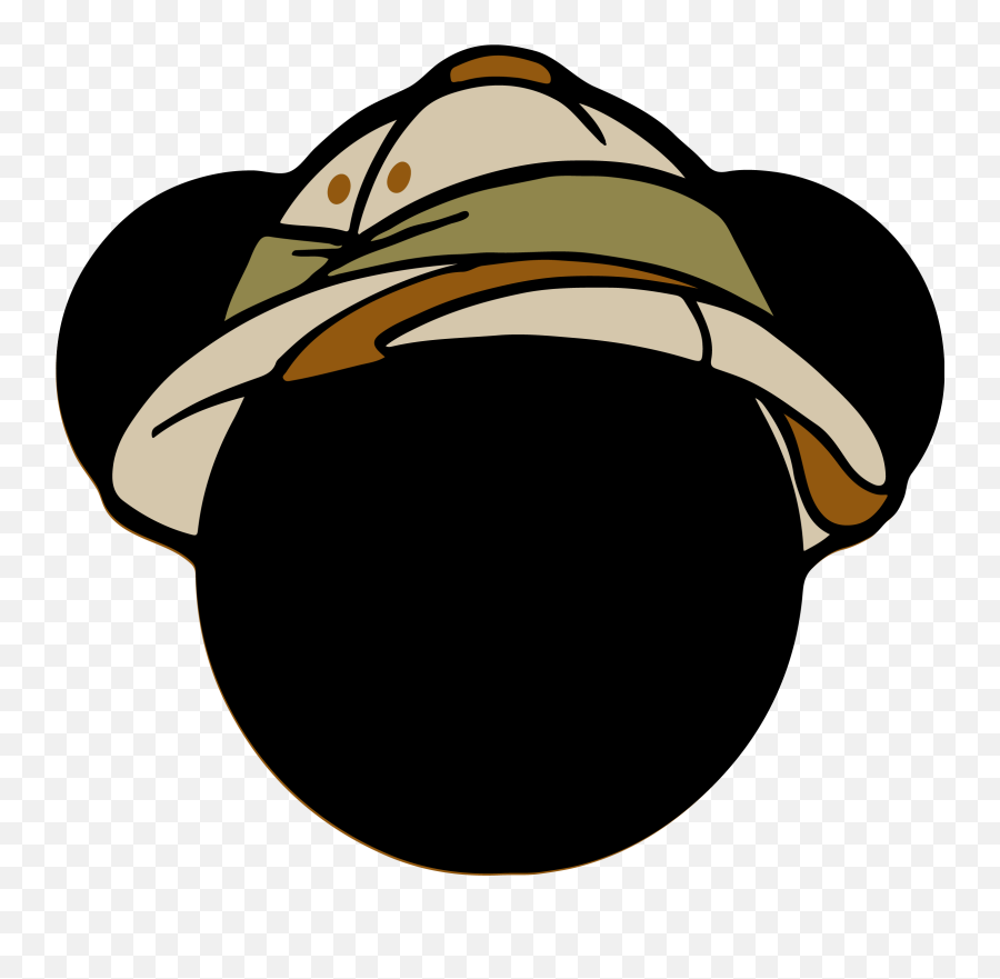 Mickey Safari Head Clipart - Mickey Safari Png Emoji,Mickey Mouse Head Clipart