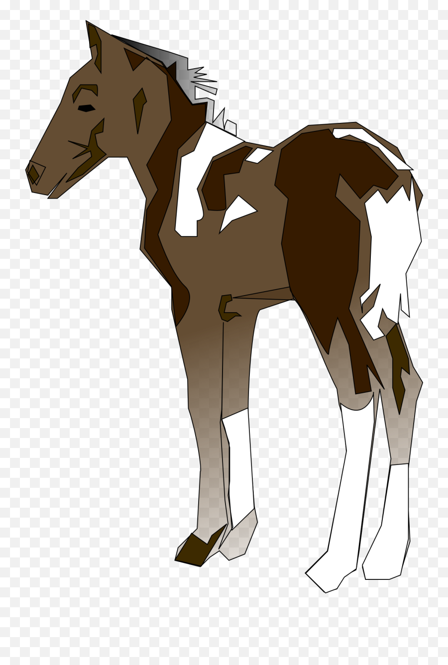 Standing Horse Clipart Free Image - Pony Clip Art Emoji,Horse Clipart