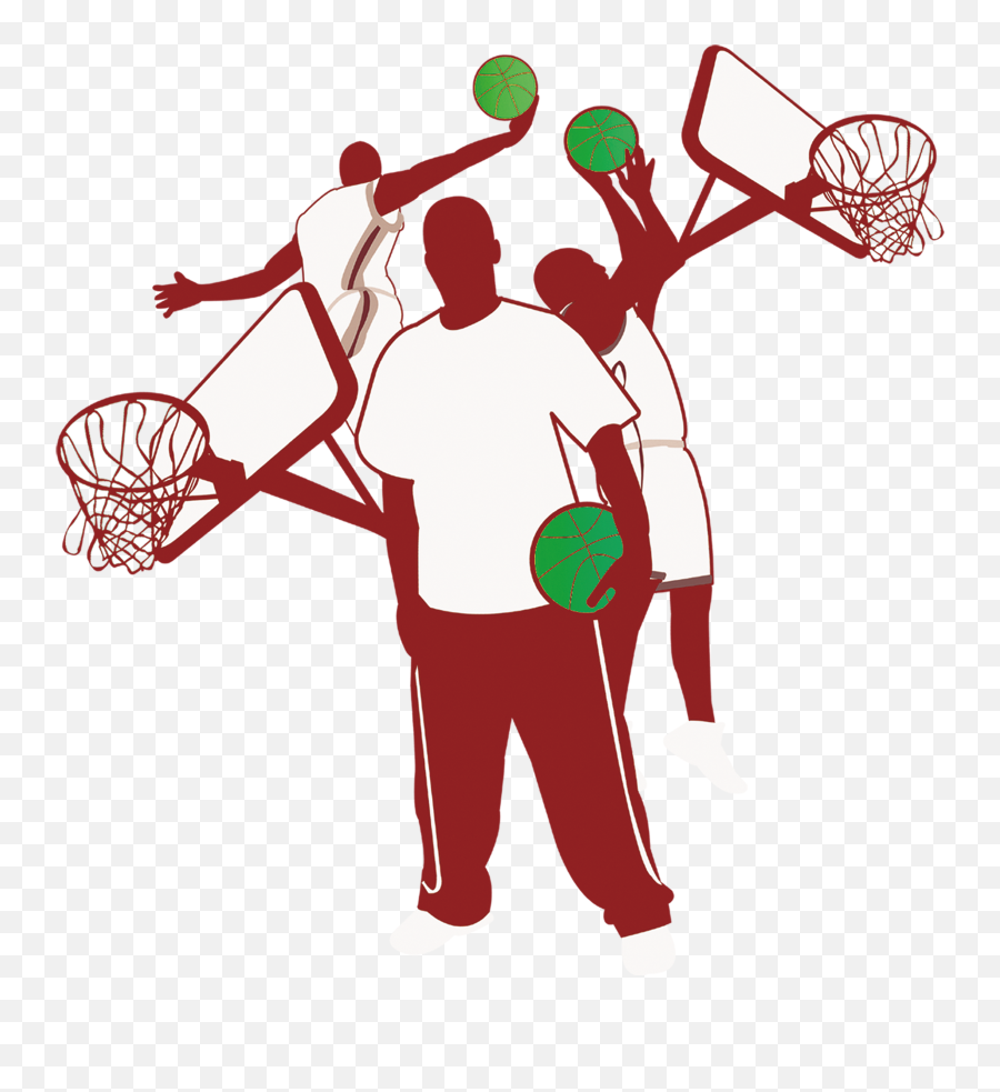 Basketball Silhouette Sport Clipart - Full Size Clipart Emoji,Which Basketball Player Appears As The Silhouette On The Nba Logo?