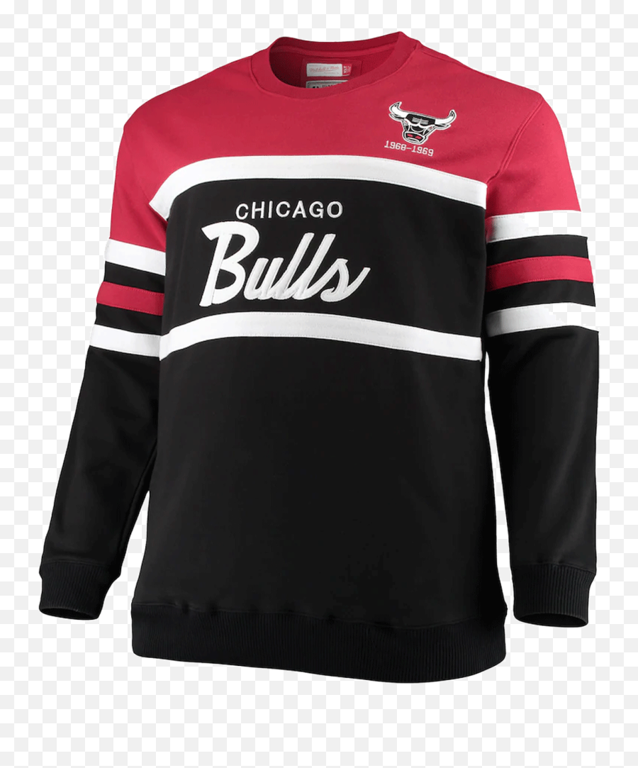 Mitchell U0026 Ness Chicago Bulls Hardwood Classics Head Coach Pullover Sweatshirt Xlt 3x Emoji,Chicago Bulls Logo Transparent