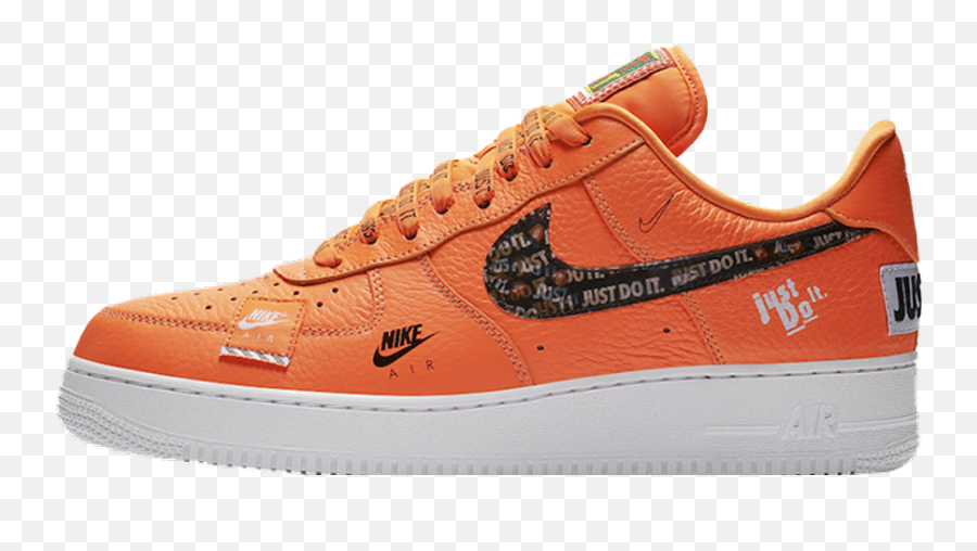 Nike Air Force 1 07 Just Do It Pack Orange Where To Buy Emoji,Just Do It Png