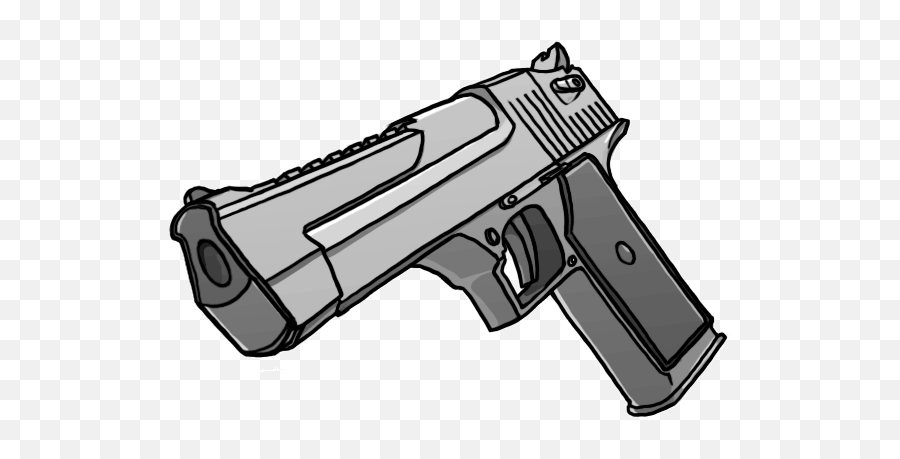 Download Gun Clipart Real - Transparent Gun Drawing Png Emoji,Handgun Transparent