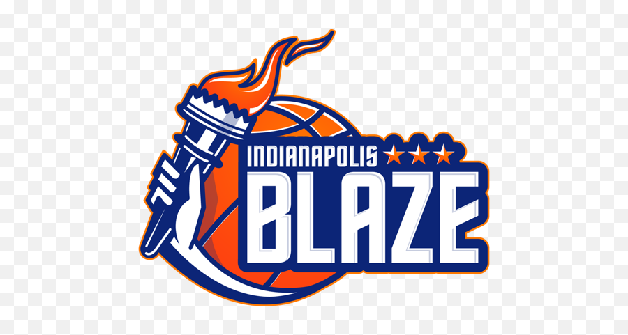 Indianapolis Blaze Central Basketball Association - Pro Football Hall Of Fame Emoji,Basketball Logos