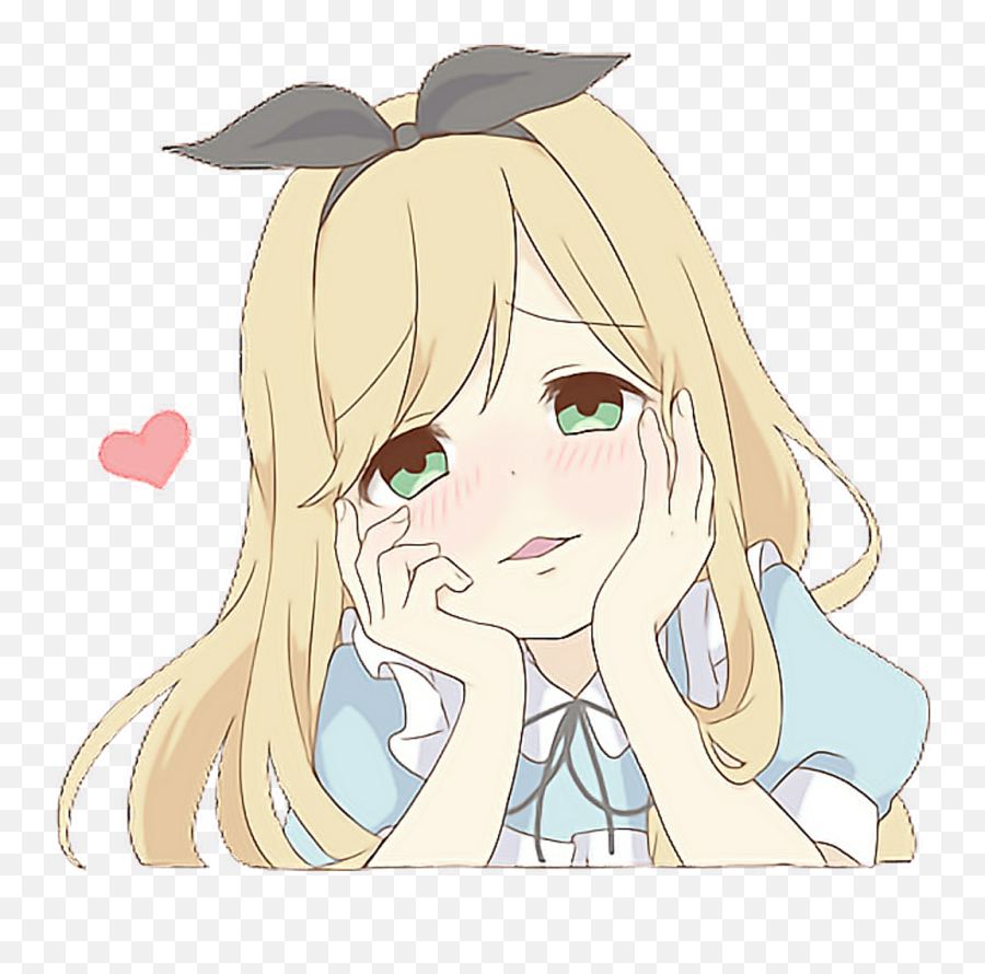 Alice Shy Animegirl Cute Kawaii Stalker Anime - Anime Emoji,Sexy Anime Girl Png