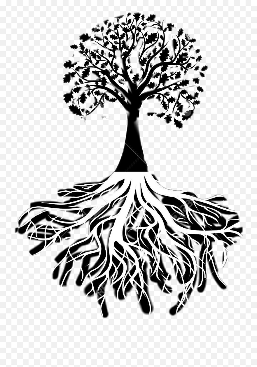 Arbol De La Vida Sticker By Daaneyespiinosaa Emoji,Transparent Tree With Roots Clipart