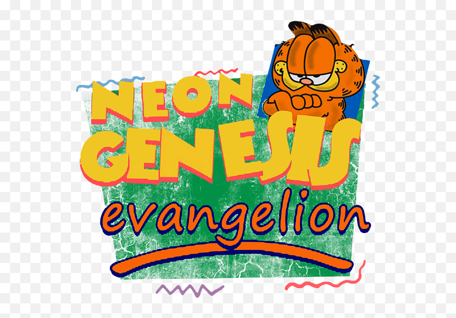 Neon Genesis Evangelion Meets Garfield And Friends Tote Bag Emoji,Evangelion Logo