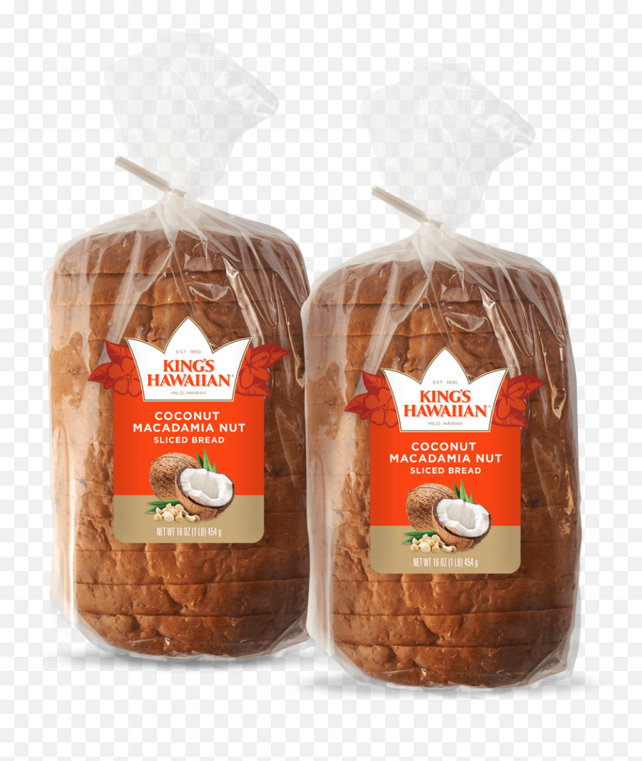 Coconut Macadamia Nut Sliced Bread 2 Pack Emoji,Bread Slice Png