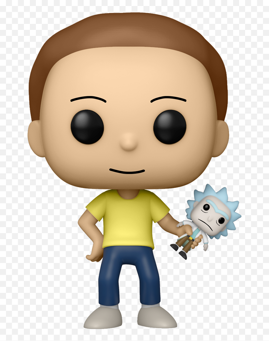 Morty With Shrunken Rick - Rick And Morty Emoji,Morty Transparent