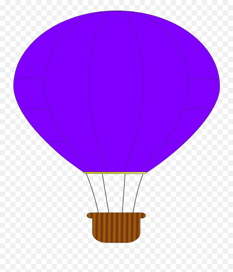 Purple Hot Air Balloon Svg Clipart Emoji,Purple Balloon Clipart