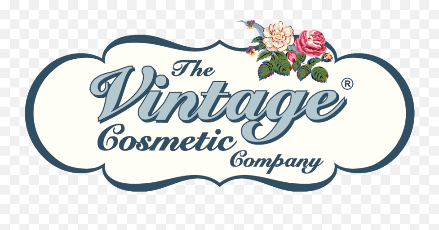 The Vintage Cosmetic Company - Beauty Tools And Accessories Floral Emoji,Vintage Logo Design