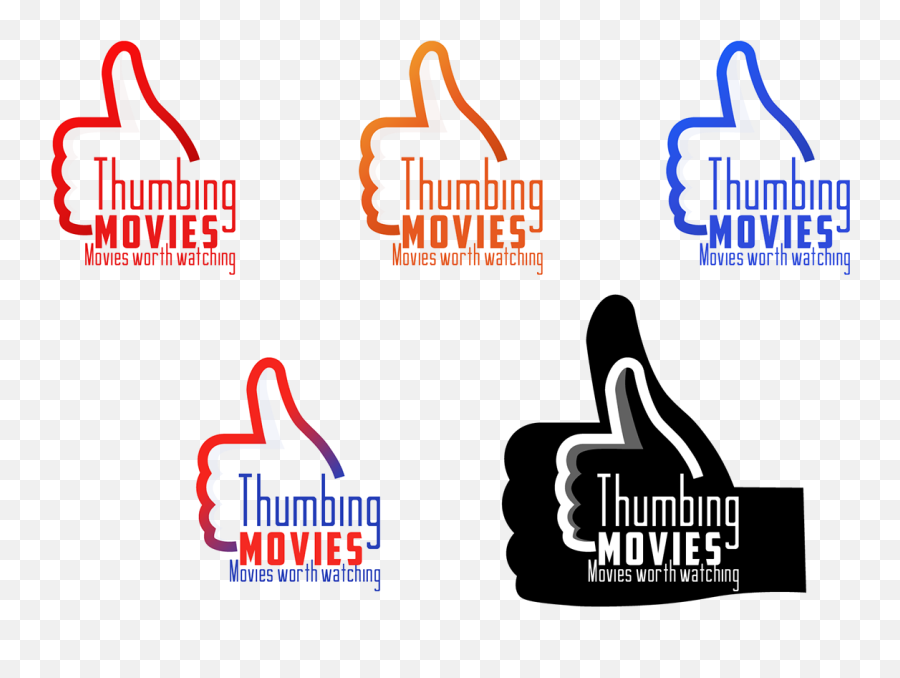 Thumbing Movies Logo Design - Language Emoji,Movies Logo