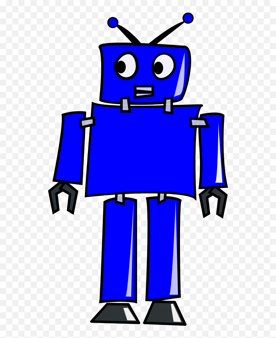 Download Blue Robot Clipart - Full Size Png Image Pngkit Clip Art Blue Robot Emoji,Robot Clipart
