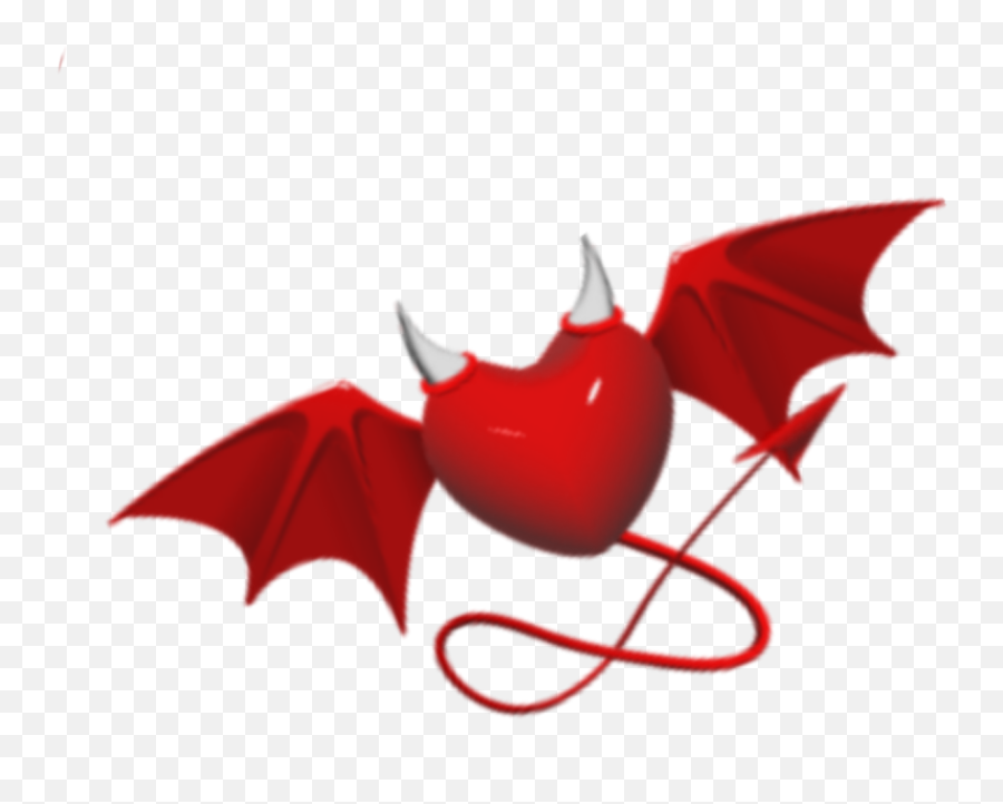 Heart Red Horns Devil Tail Sticker By Amanda - Fictional Character Emoji,Devil Tail Png