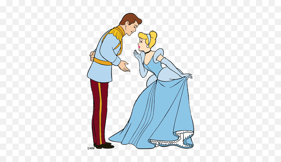 Cinderella And Prince Charming Clipart - Cinderella And Prince Charming Clipart Emoji,Prince Clipart