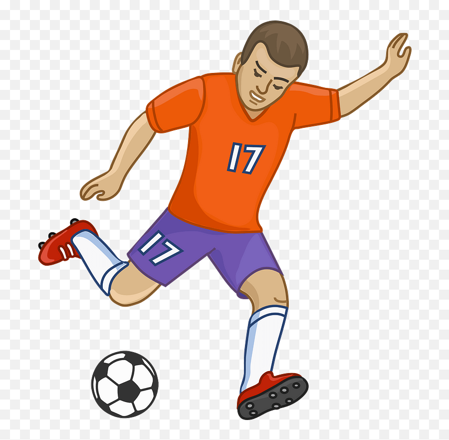 Soccer Player Clipart - Soccer Player Clipart Emoji,Soccer Clipart