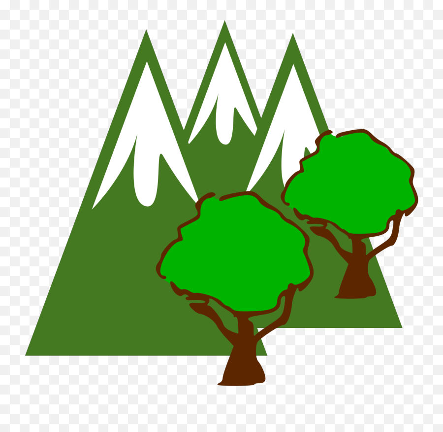 Mountain Forest Svg Vector Mountain - Tree Clip Art Emoji,Forest Clipart
