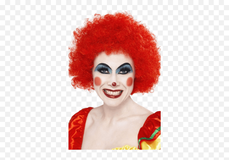 Funky Afro Red Wig Perfect For Clowns - Red Clown Wig Emoji,Clown Hair Png
