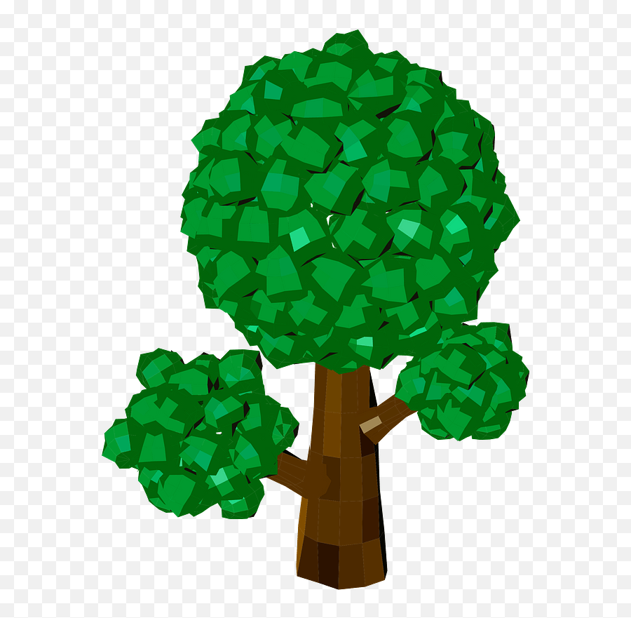 Tree Geometric Clipart Free Download Transparent Png - 3d Tree Vector Emoji,Geometric Clipart