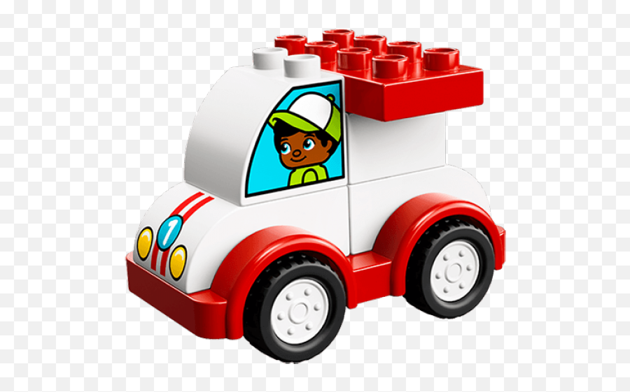 Race Car Clipart Profile - Duplo White Car Png Download Lego 10860 Emoji,Red Race Car Clipart