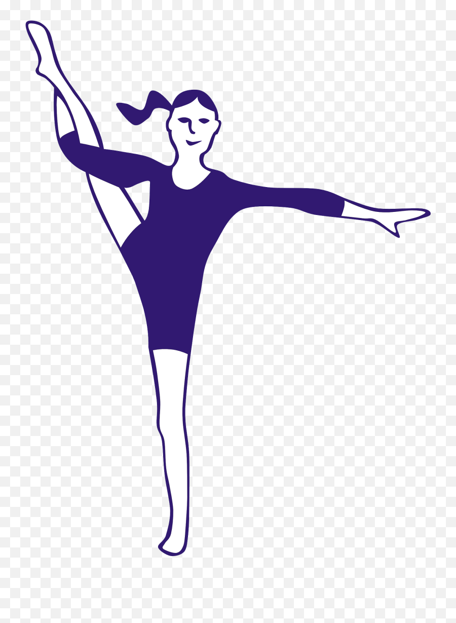 Clipart Of The Gymnastics Girl Free Image - Aerobics Drawing Emoji,Gymnastics Clipart
