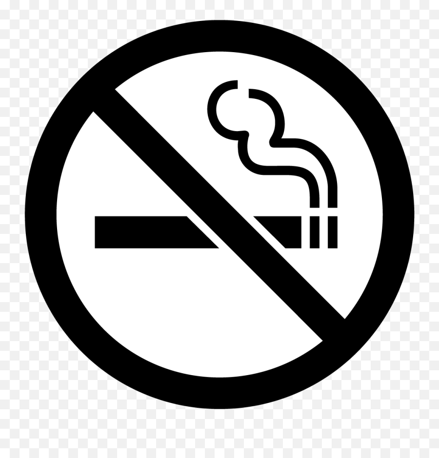 No Smoking Here Sign Clipart - No Smoking Sign For Car Emoji,Smoke Clipart
