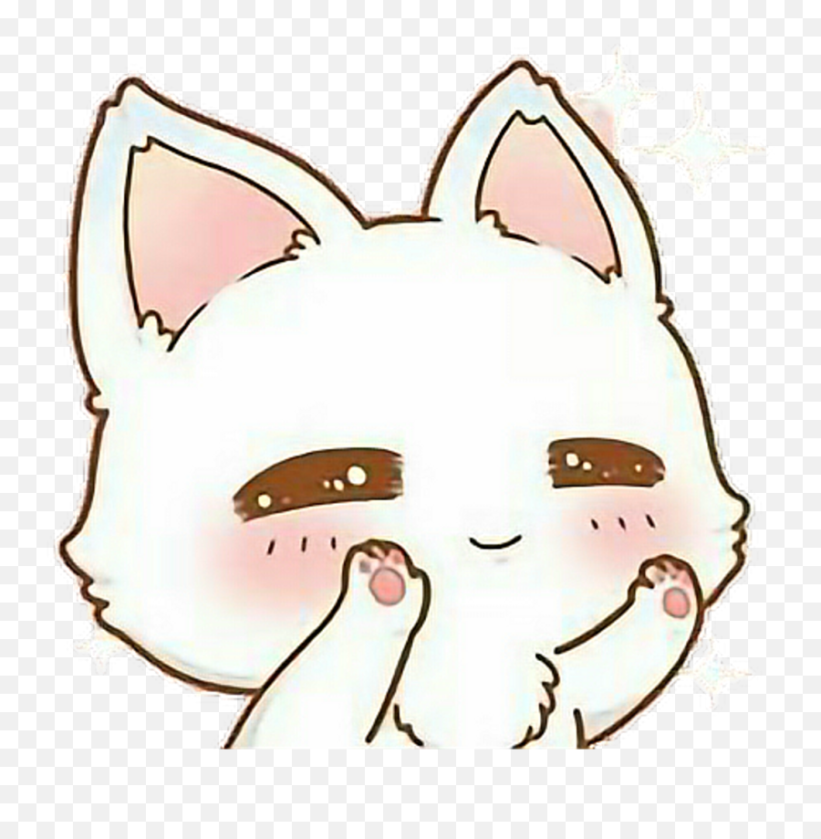 Anime Chibi Cat Transparent Png - Cute Kitten Kawaii Cat Kitten Drawing Emoji,Cat Transparent