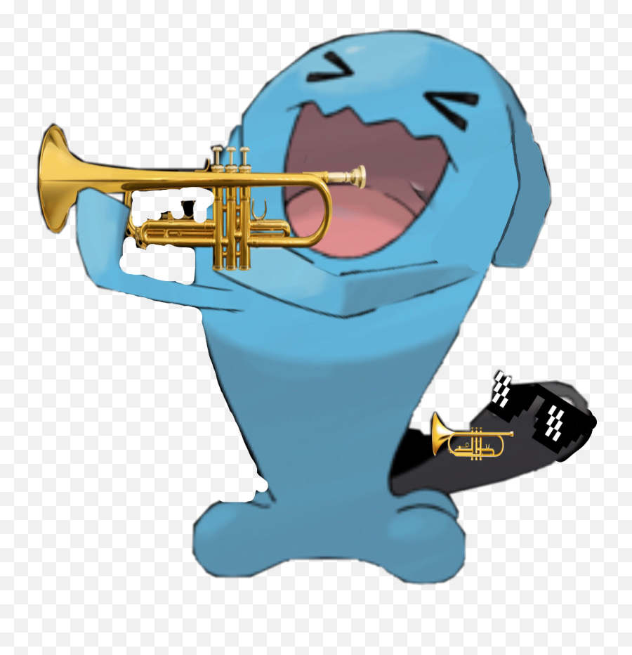 Trumpet Clip Art - Png Download Full Size Clipart Wobbuffet Emoji,Trumpet Clipart