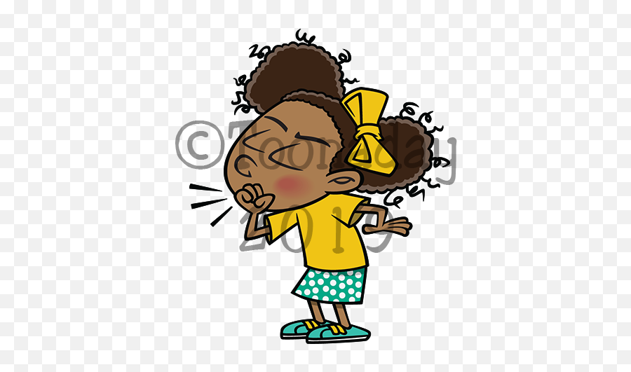 Coughgirl Emoji,Sick Kid Clipart