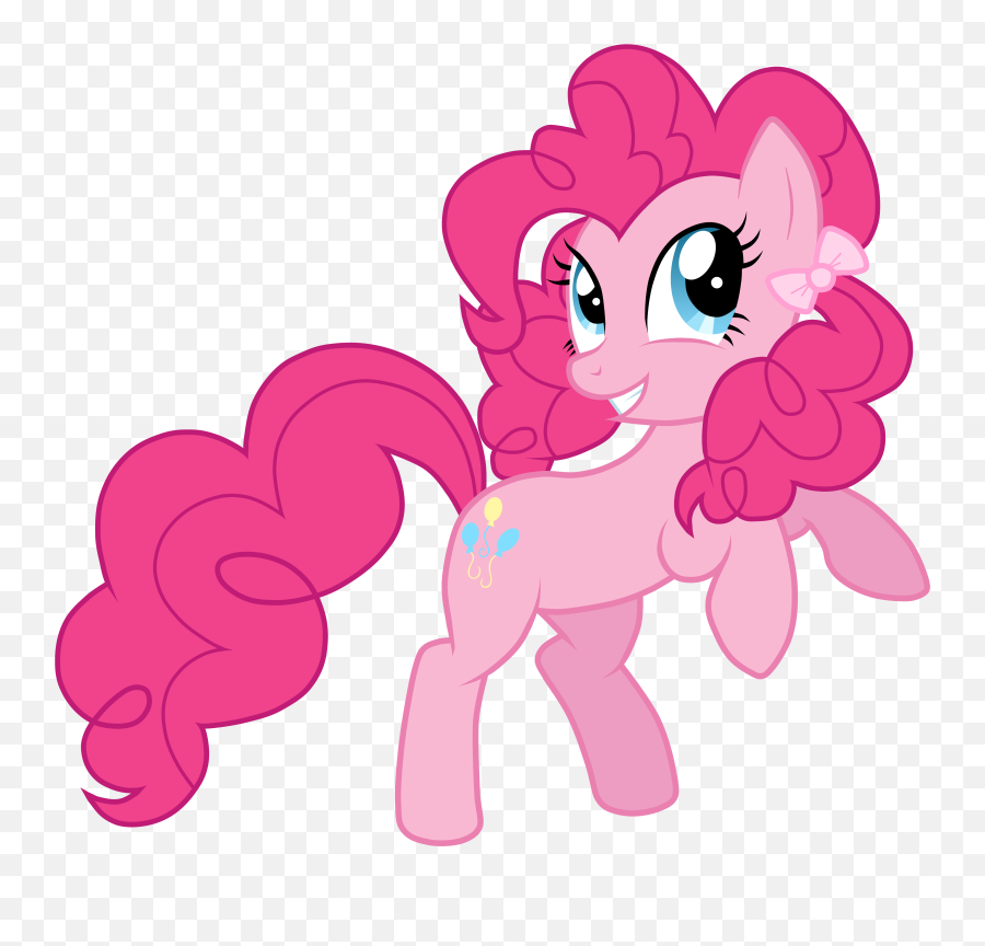 Pink Hair Clipart Pig Tail - Mlp Pinkie Pie Ponytail Png Emoji,Ponytail Png